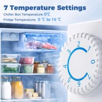 Réfrigérateur mini 2,6 pieds cubes, réfrigérateur compact à porte unique, argent