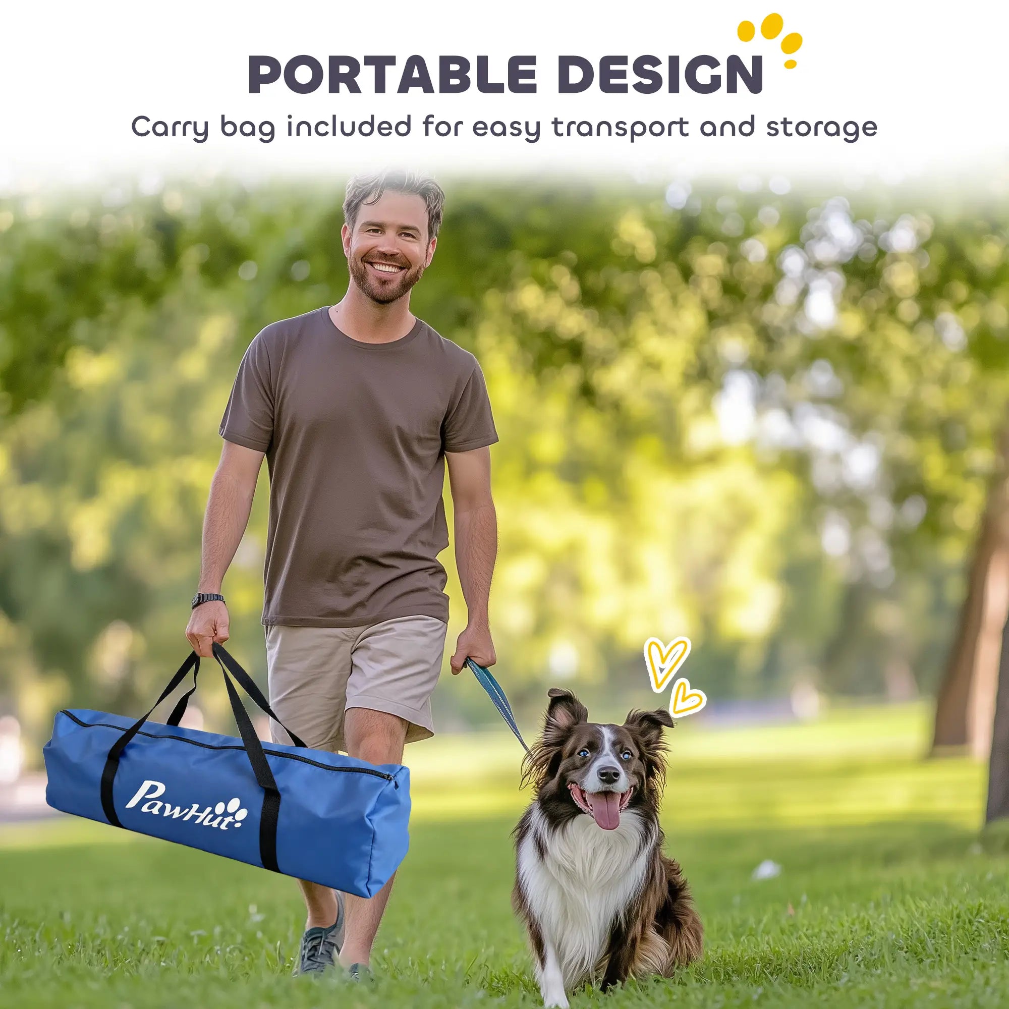 Dog Agility Training Equipment, 5PCS Obstacle Course Starter Kit With Bag Dog Agility Training Equipment at Gallery Canada