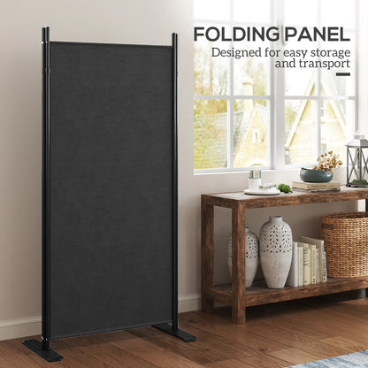 3 Panel Folding Privacy Screen, 5.8FT Tall, UV30+ Protection, Dark Grey Side Awnings at Gallery Canada