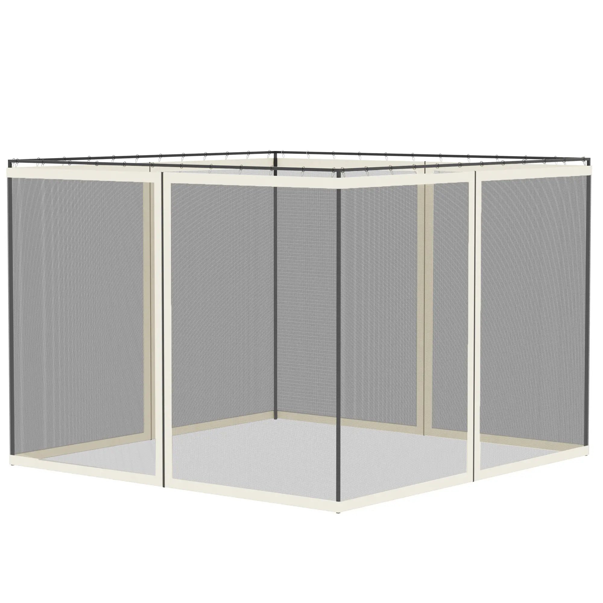 Replacement Mosquito Netting, 10' x 10', Black, White Gazebos Black, White at Gallery Canada