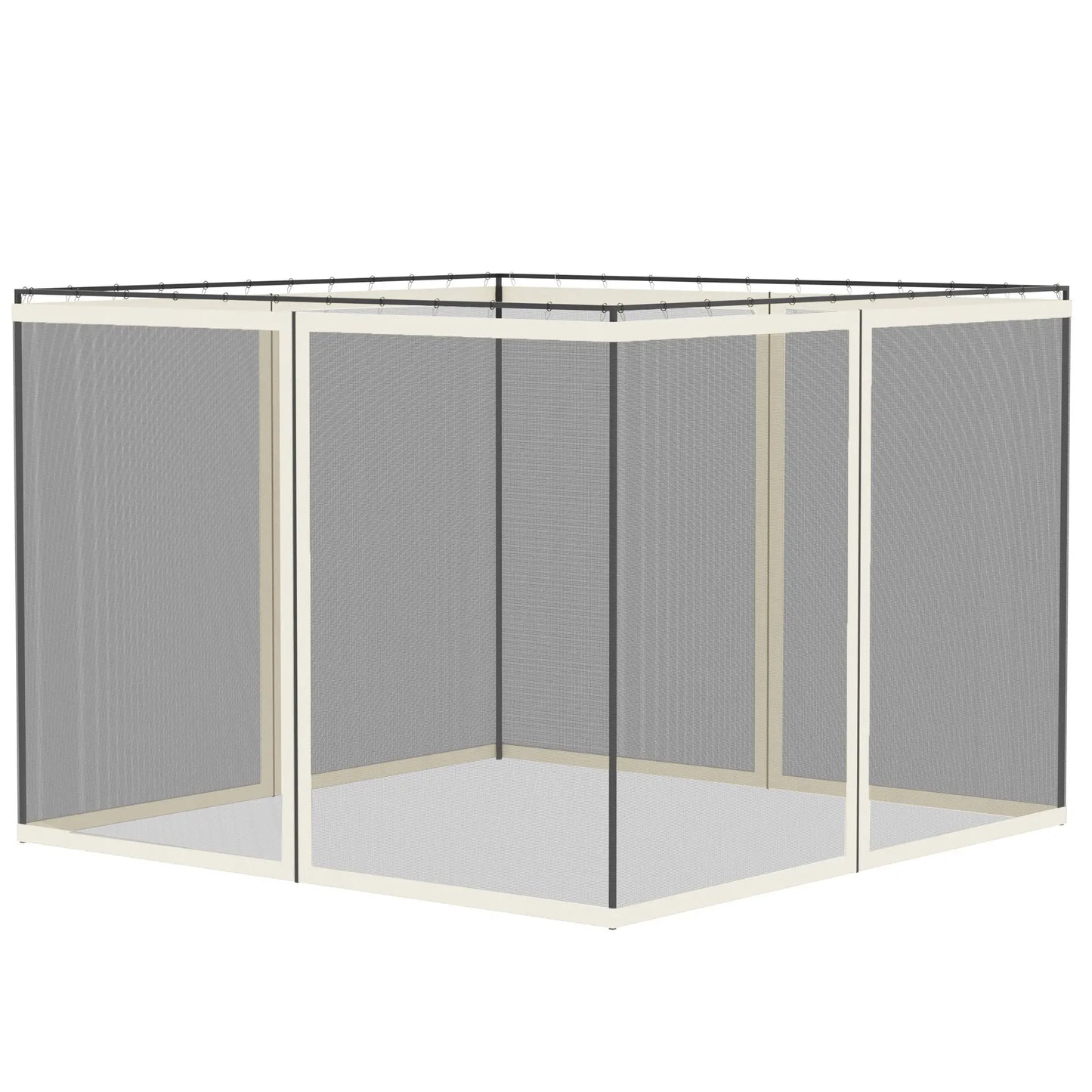 Replacement Mosquito Netting, 10' x 10', Black, White Gazebos Black, White at Gallery Canada
