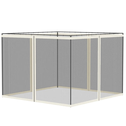 Replacement Mosquito Netting, 10' x 10', Black, White Gazebos Black, White at Gallery Canada