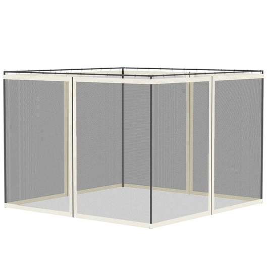 Replacement Mosquito Netting, 10' x 10', Black, White Gazebos Black, White at Gallery Canada