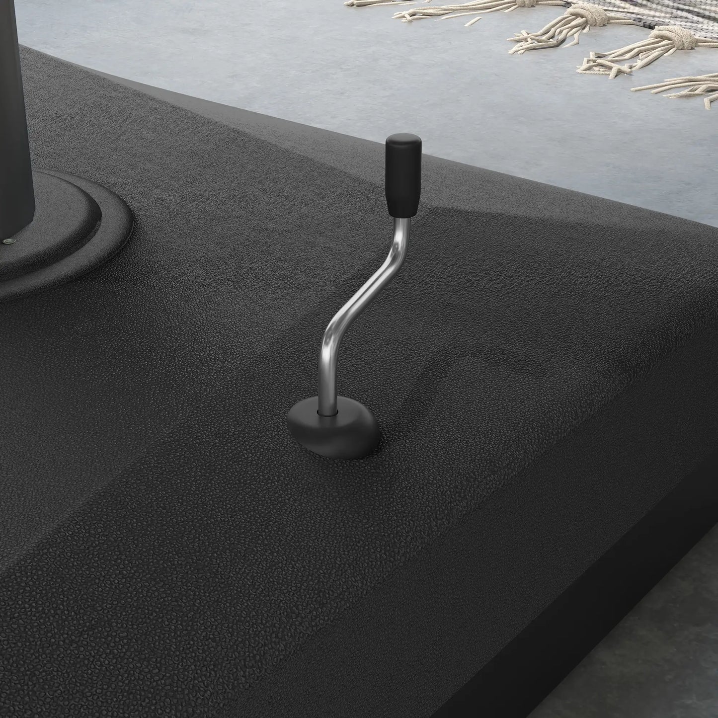 Heavy Duty Cantilever Umbrella Base, Liftable Wheel, Adjustable Foot Pads Umbrella Bases at Gallery Canada