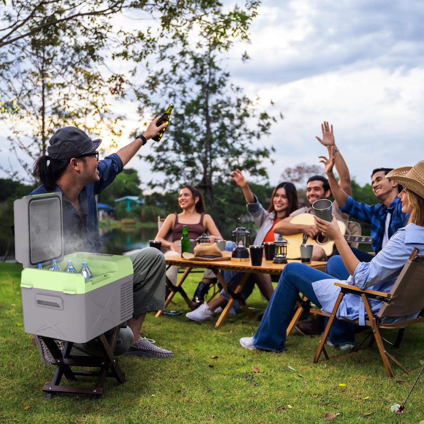 12QT Car Refrigerator, 12/24V DC, 110-240V AC, -68℉~68℉, Portable Cooler Car Coolers at Gallery Canada
