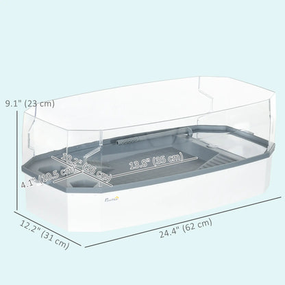 Turtle Tank Kit With Basking Platform, Water Pump, Filter Layer Design