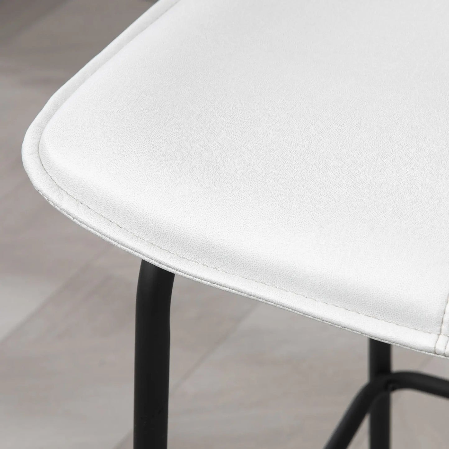 Upholstered Counter Height Bar Stools, Set of 2, Steel Legs Bar Stools at Gallery Canada