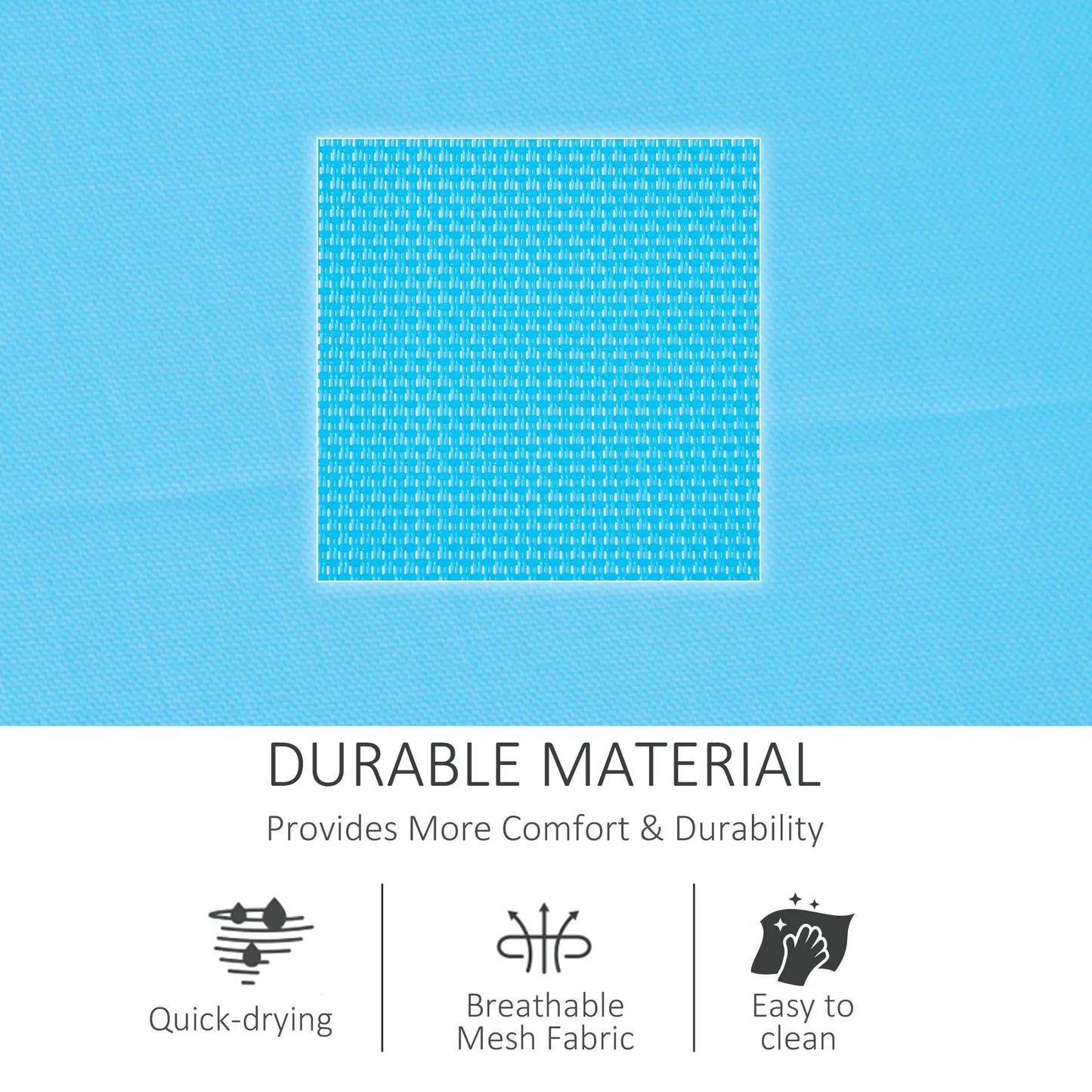 Outdoor Rocking Chair, Mesh Fabric, Removable Headrest, Side Pocket, Dark Blue Outdoor Rocking Chairs at Gallery Canada