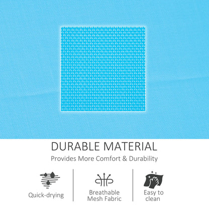 Outdoor Rocking Chair, Mesh Fabric, Removable Headrest, Side Pocket, Dark Blue Outdoor Rocking Chairs at Gallery Canada