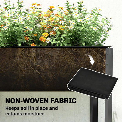 Galvanized Raised Garden Bed With Legs, 71" x 22" x 31.5", Planter Box With Reinforced Bars Elevated Garden Beds at Gallery Canada