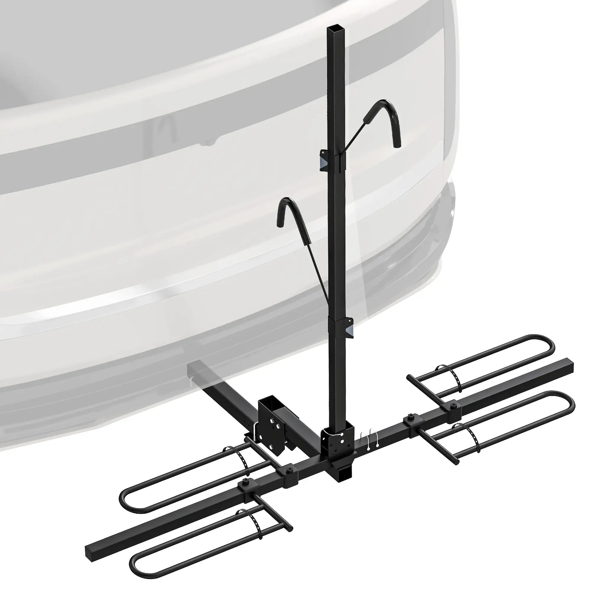 Hitch Bike Rack for Car, 200 lbs, 2 Bike Platform, Safety Strap, 2