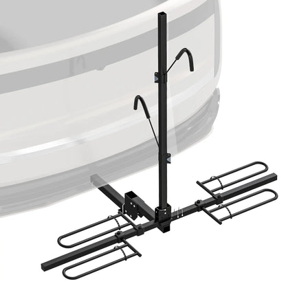 Hitch Bike Rack for Car, 200 lbs, 2 Bike Platform, Safety Strap, 2" Receiver, Black Automotive at Gallery Canada