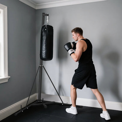 Foldable Punch Bag Stand, Adjustable Height, Freestanding, Stand Only Punching Bag Hangers at Gallery Canada