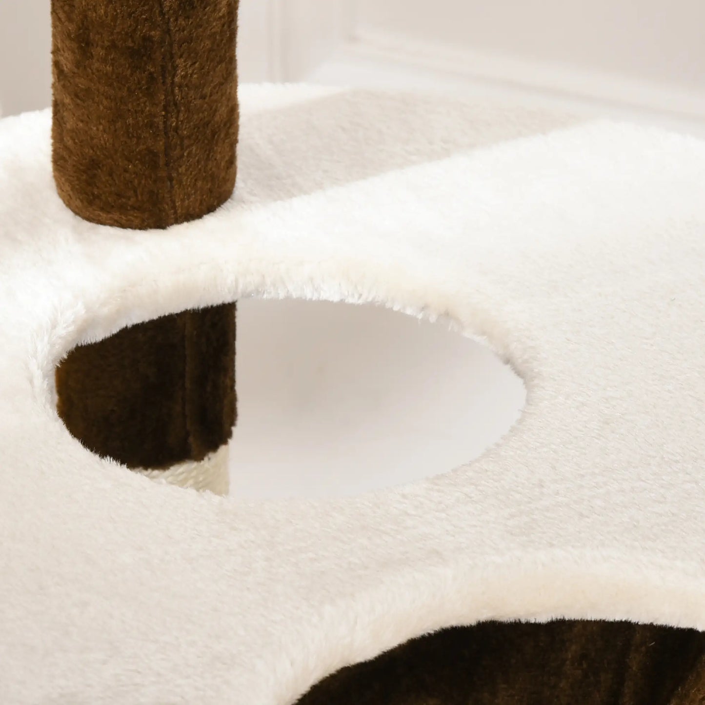 60" Cat Scratching Tree, Cat Bed Condo, Beige & Brown Cat Towers at Gallery Canada