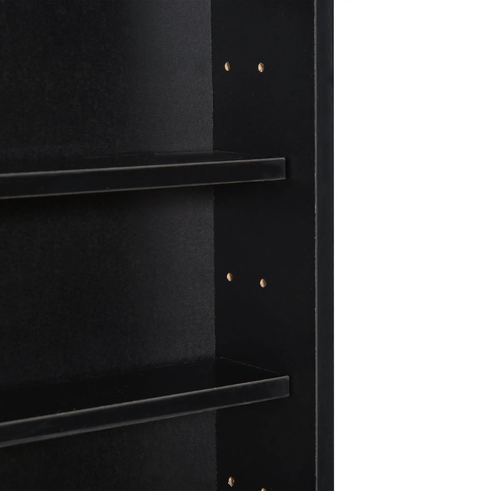 5-Tier Display Cabinet, Shot Glass Display Case, Glass Curio Cabinet with 2 Glass Doors and 4 Adjustable Shelves, Black Display Bookshelves at Gallery Canada