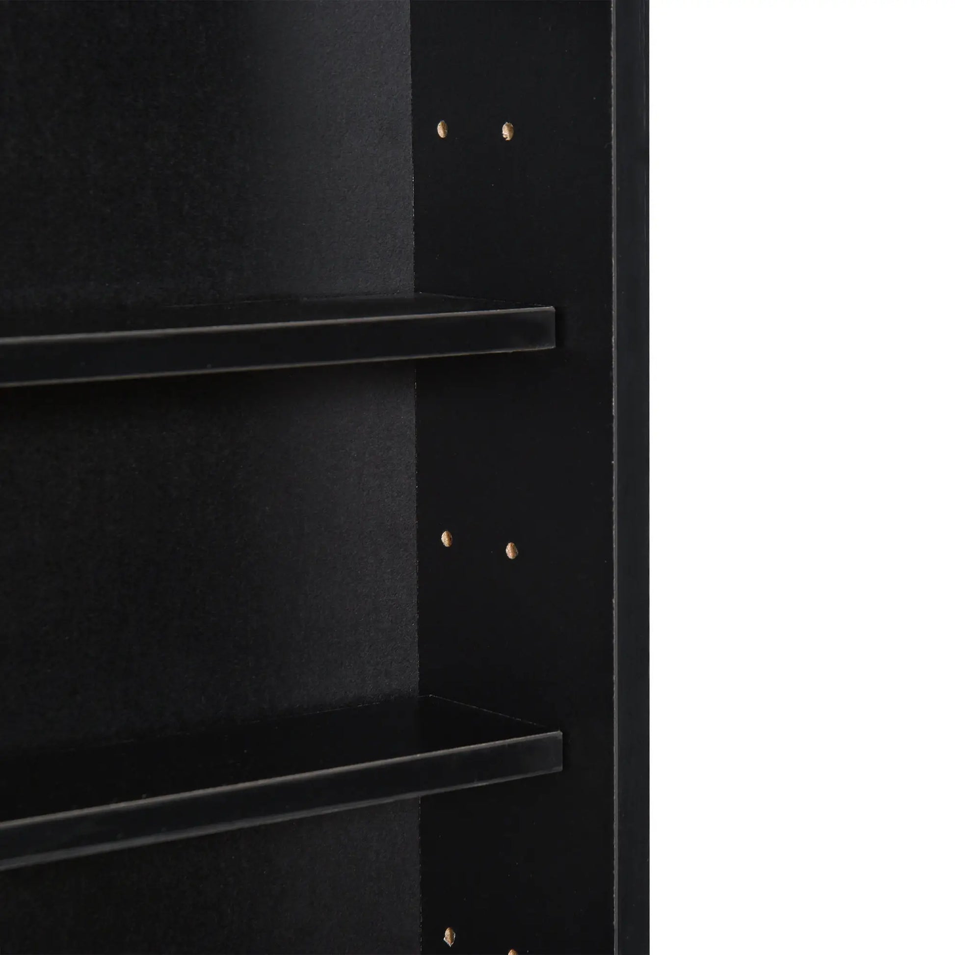 5-Tier Display Cabinet, Shot Glass Display Case, Glass Curio Cabinet with 2 Glass Doors and 4 Adjustable Shelves, Black Display Bookshelves at Gallery Canada