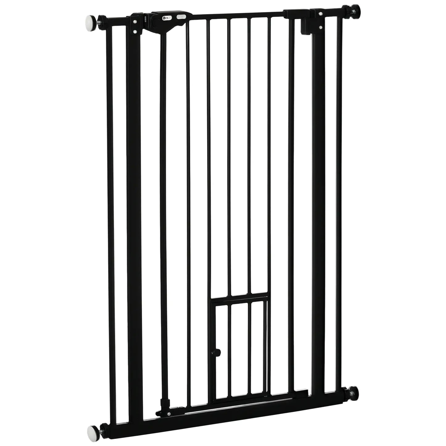 41" Easy Open Indoor Dog Gate, Black Houses, Kennels & Pens Black at Gallery Canada