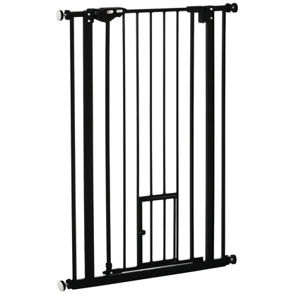 41" Easy Open Indoor Dog Gate, Black Houses, Kennels & Pens Black at Gallery Canada