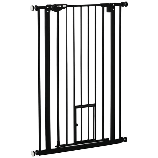 41" Easy Open Indoor Dog Gate, Black Houses, Kennels & Pens Black at Gallery Canada