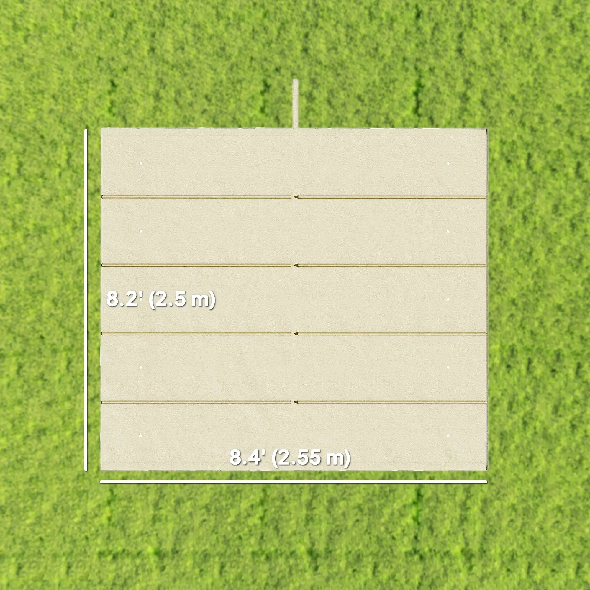 Retractable Pergola Canopy, 10' x 10', Cream White Gazebo Canopy Replacement at Gallery Canada