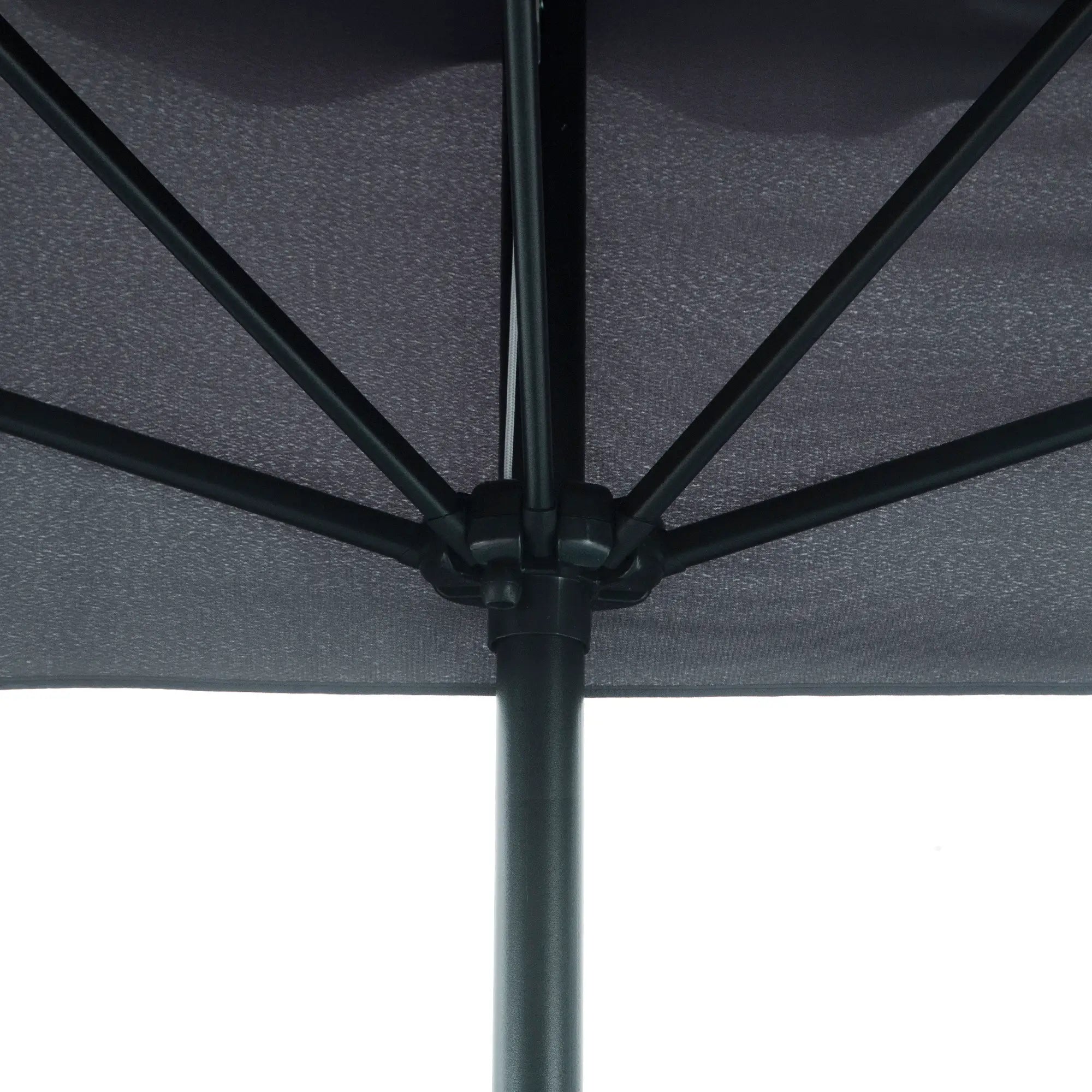 7.5ft Half Umbrella, Crank Handle, Top Vent, Grey Sun Umbrellas at Gallery Canada