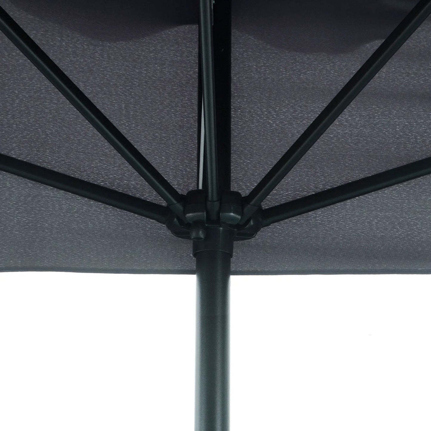 7.5ft Half Umbrella, Crank Handle, Top Vent, Grey Sun Umbrellas at Gallery Canada