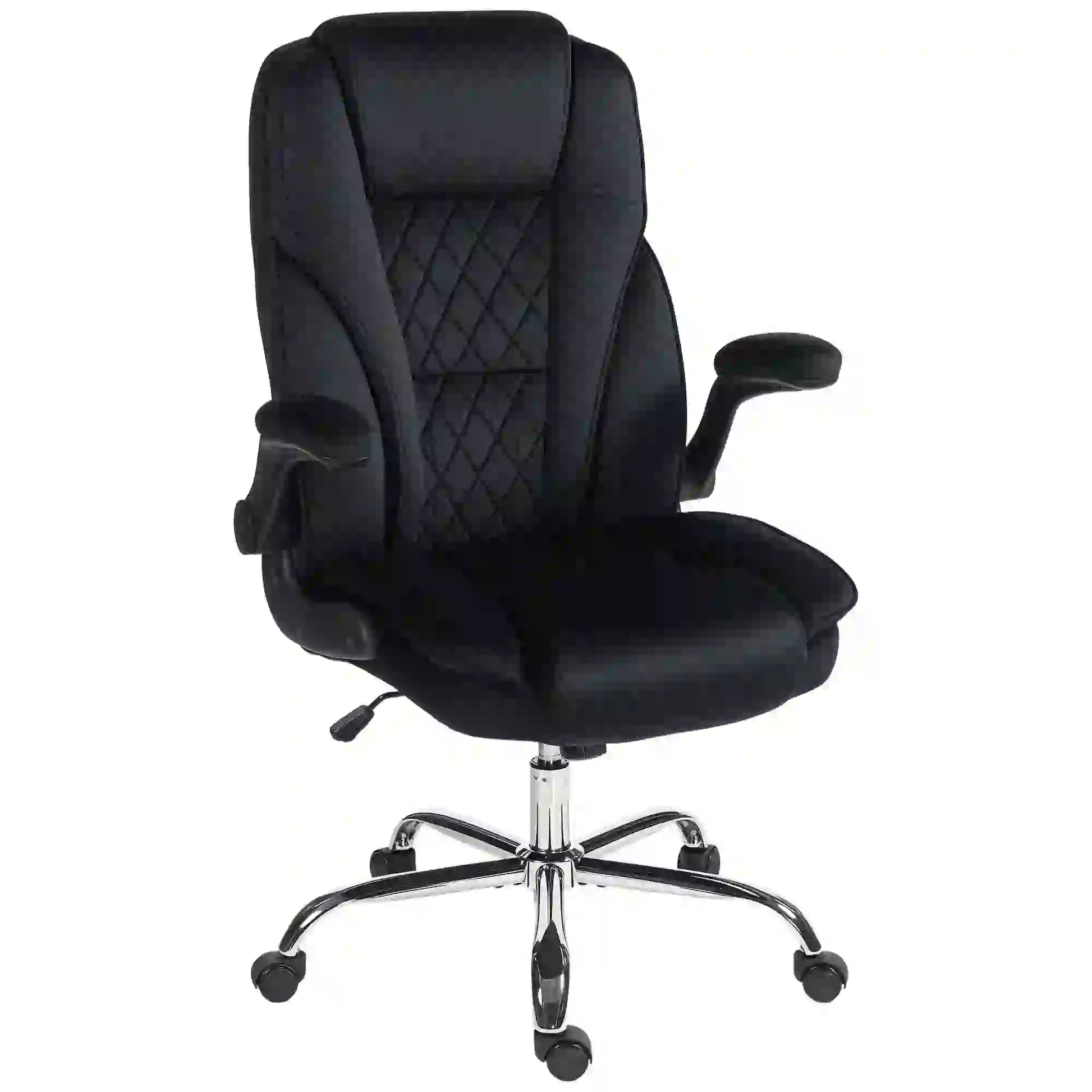 Executive Office Chair, Flip-Up Armrest, Diamond Fabric, Black Executive & Manager Chairs at Gallery Canada