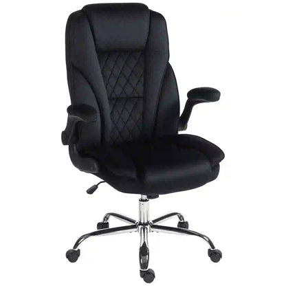 Executive Office Chair, Flip-Up Armrest, Diamond Fabric, Black Executive & Manager Chairs at Gallery Canada