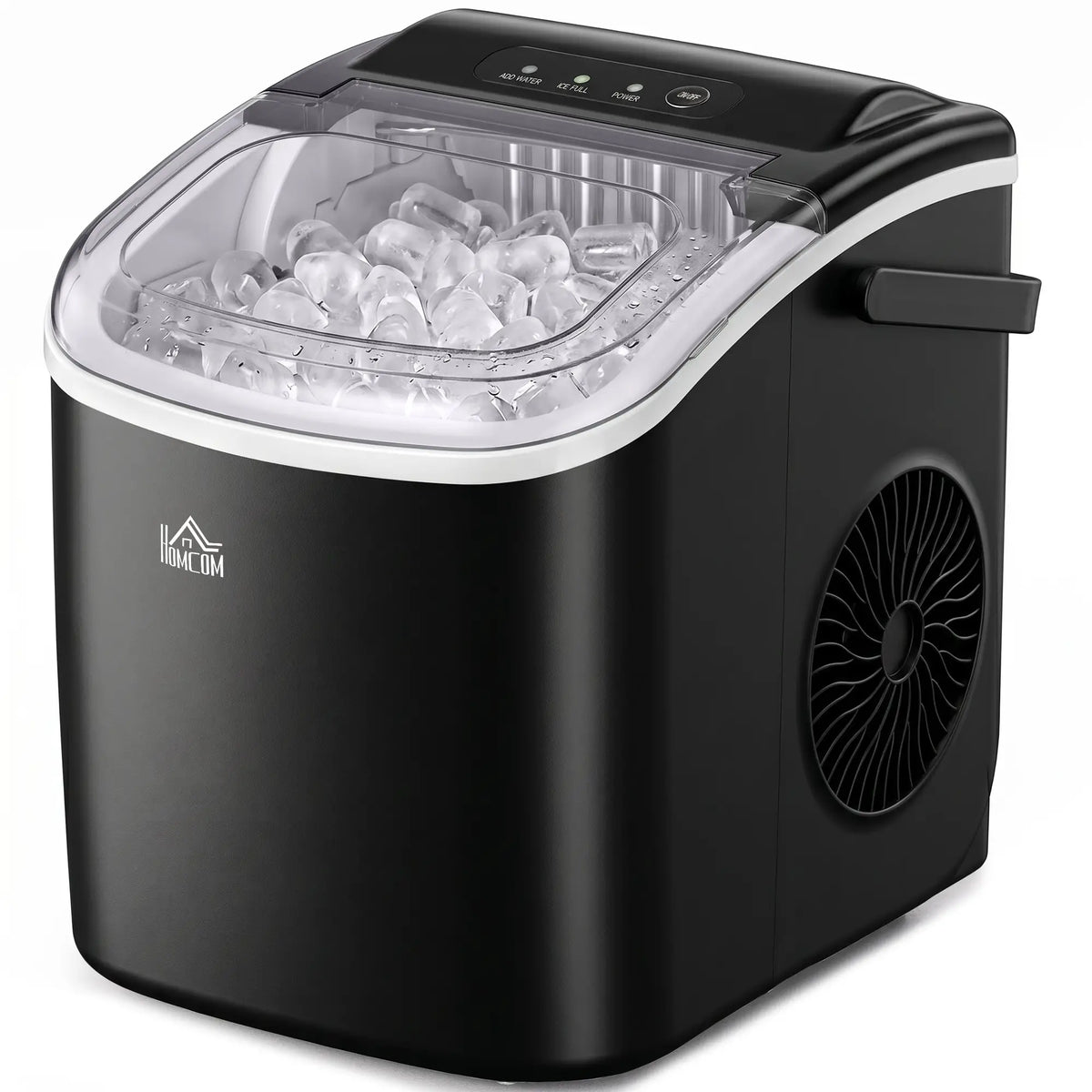 Portable Ice Maker, Self Cleaning, 26lbs/24Hrs, Black Small Kitchen Appliances Black at Gallery Canada