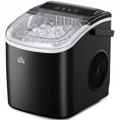 Portable Ice Maker, Self Cleaning, 26lbs/24Hrs, Black Small Kitchen Appliances Black at Gallery Canada
