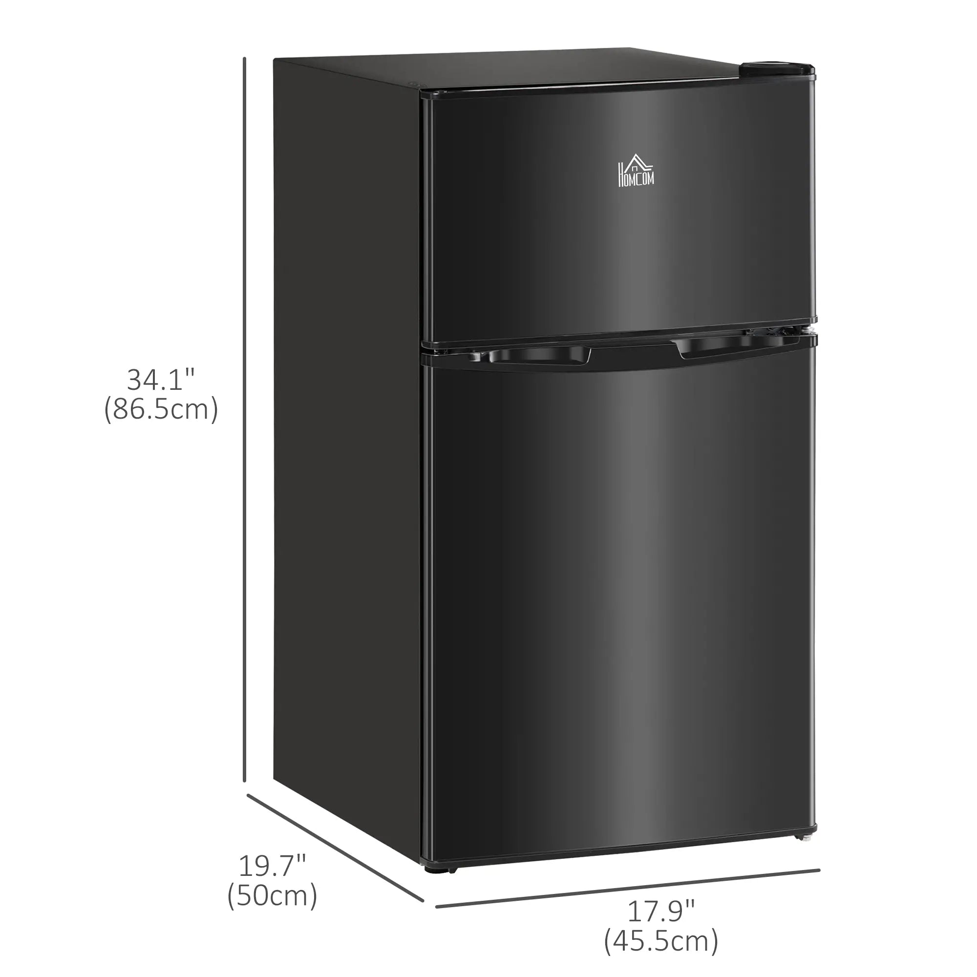 3.2 Cu Ft Compact Refrigerator, Mini Fridge with Freezer, Black Small Kitchen Appliances at Gallery Canada