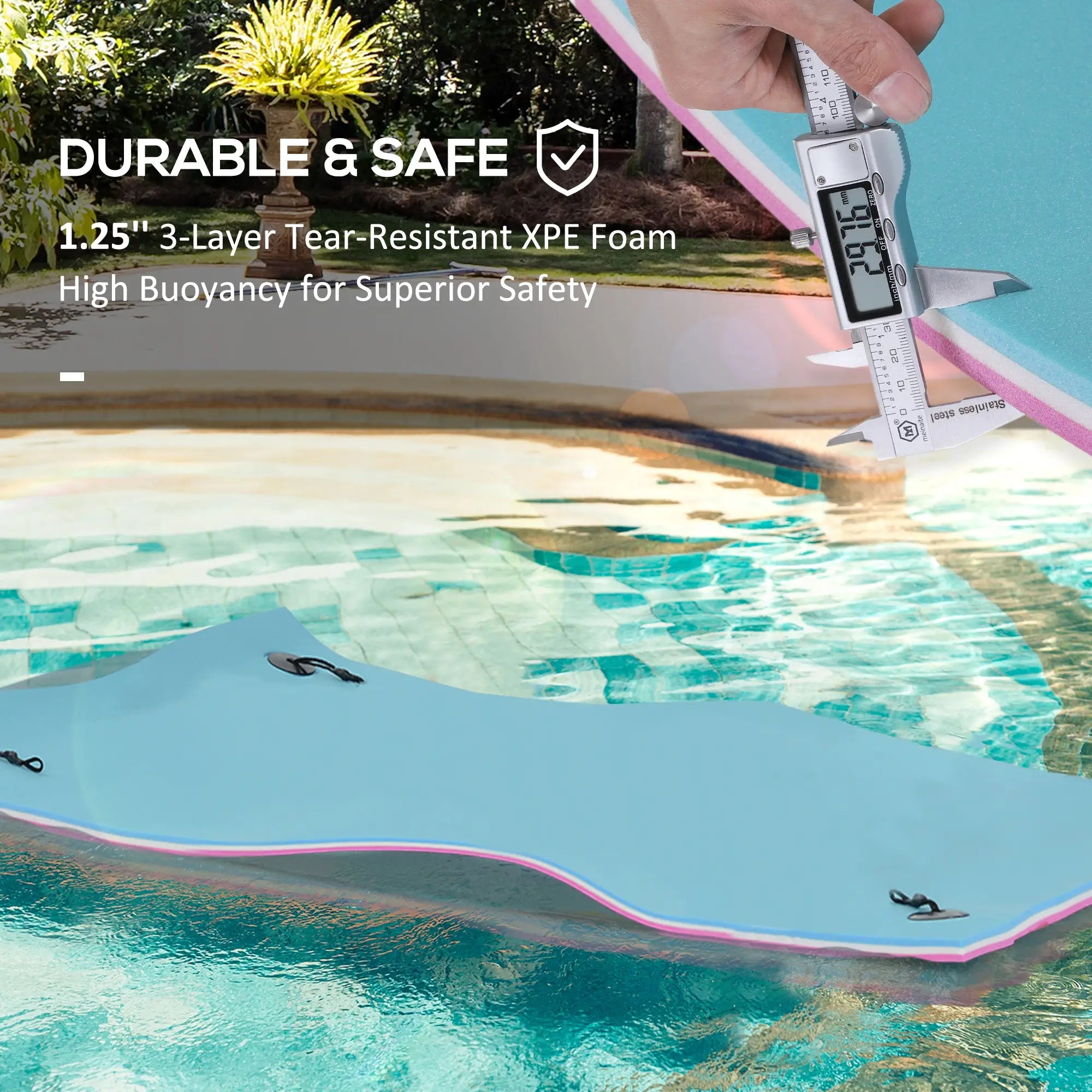 7.5x4ft Floating Mat, Lily Pad Water Carpet, Pool Beach Lake Floating Water Mats at Gallery Canada