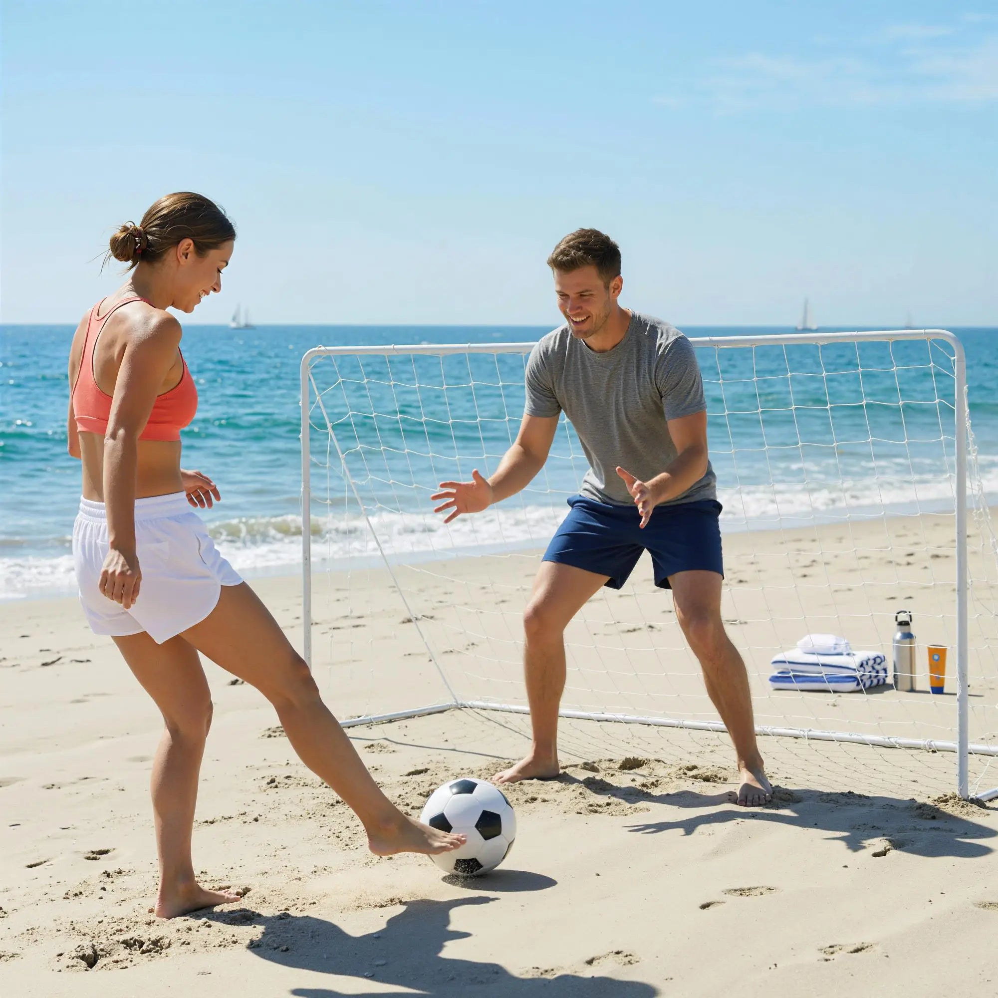 Soccer Goal, 6x4ft Portable Practice Net, Steel Frame Soccer at Gallery Canada