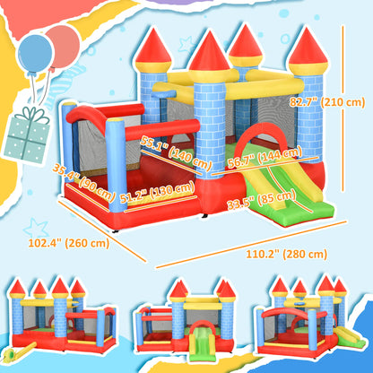 9.2 x 9.5FT Inflatable Bounce House, 4 in 1 With Trampoline, Slide, Pool Inflatables at Gallery Canada