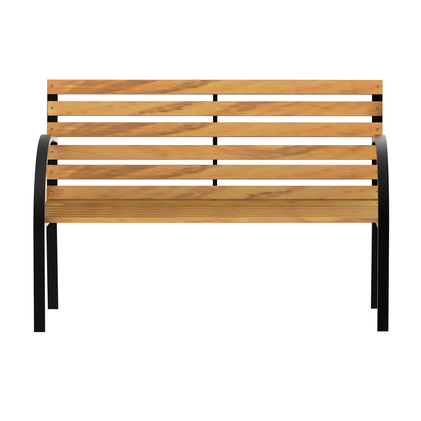 48"L Wooden Garden Bench, Outdoor Patio Loveseat, Steel Frame Outdoor Benches at Gallery Canada