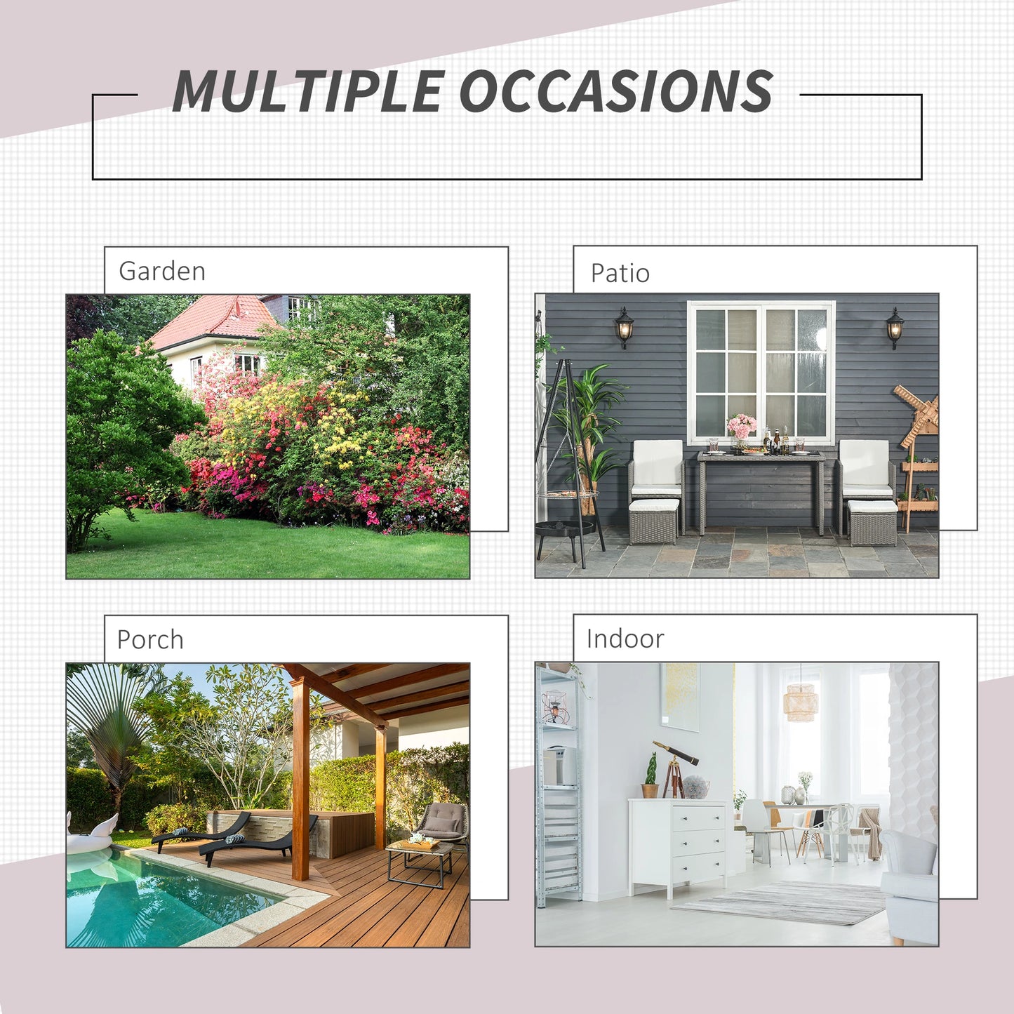 3-Piece Wicker Patio Dining Set, Removable Cushions, Glass Table, Cream White Outdoor Dining Sets at Gallery Canada