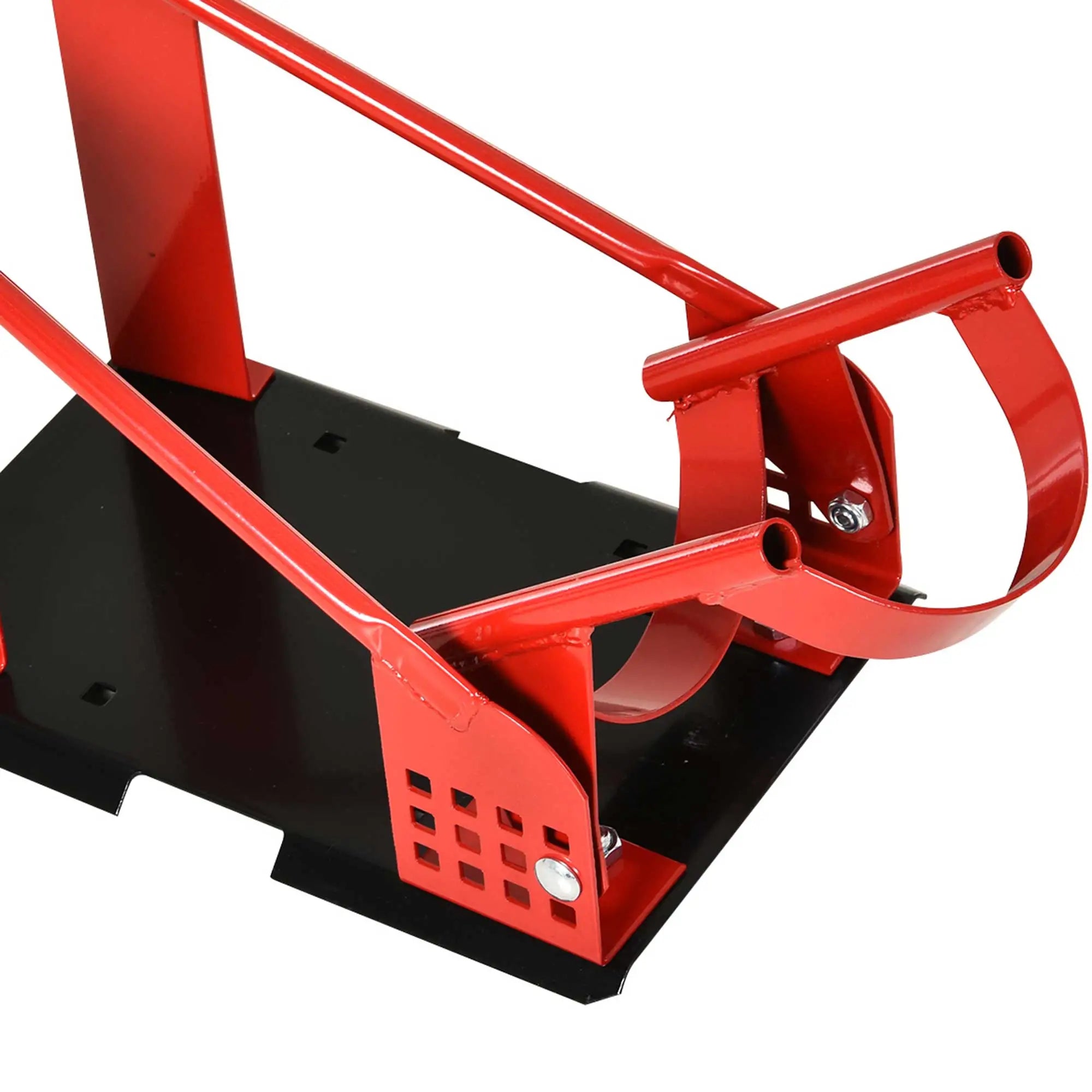 Motorcycle Wheel Chock, 12 Adjustable Holes, 990 lbs, Red Bike Parking Stands at Gallery Canada