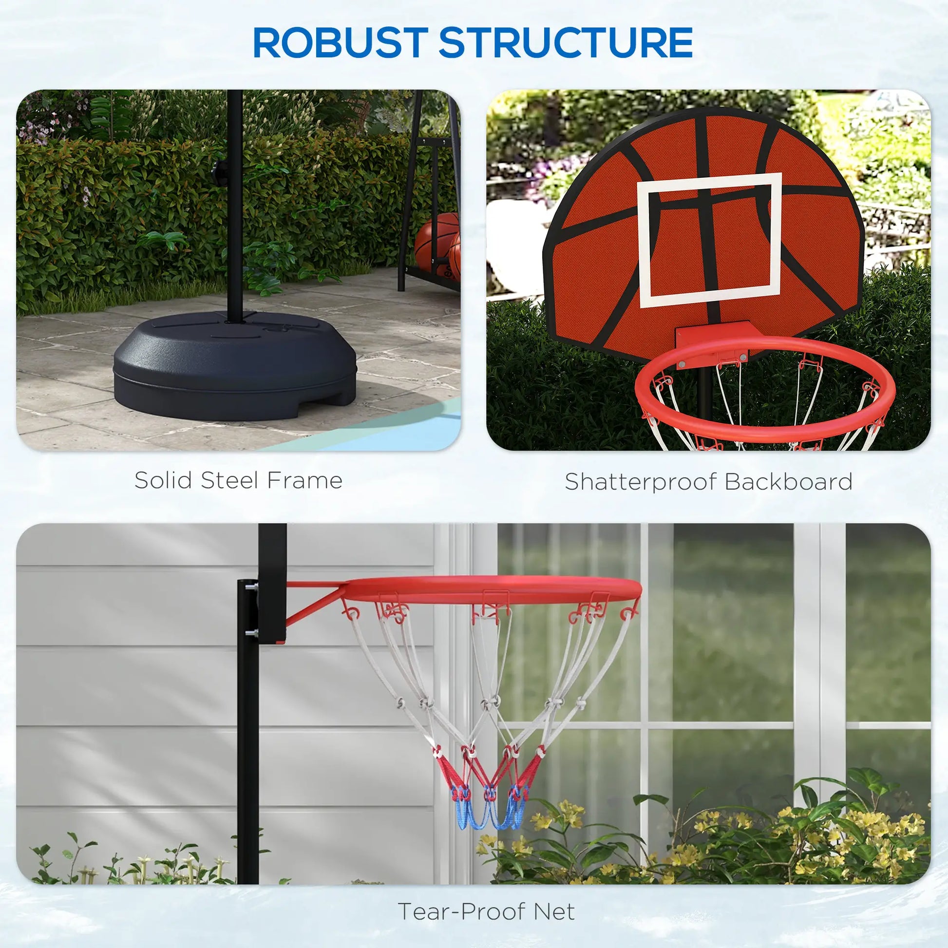 3-5ft Basketball Hoop with Magnetic Dartboard, 15" Backboard, Weighted Base Basketball at Gallery Canada