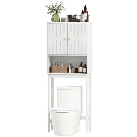 Over The Toilet Storage Cabinet, Adjustable Shelf, Open Shelf, White Over The Toilet Storage White at Gallery Canada