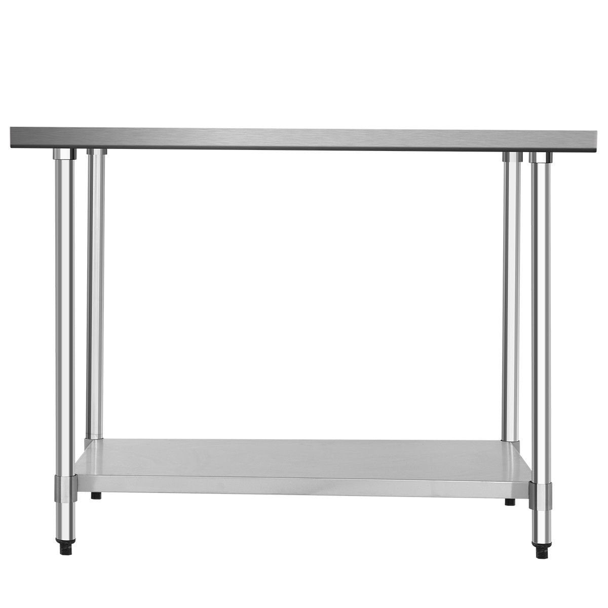 30 x 48 Inch Stainless Steel Table Commercial Kitchen Worktable, Silver Kitchen Tools at Gallery Canada