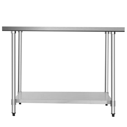 30 x 48 Inch Stainless Steel Table Commercial Kitchen Worktable, Silver Kitchen Tools at Gallery Canada