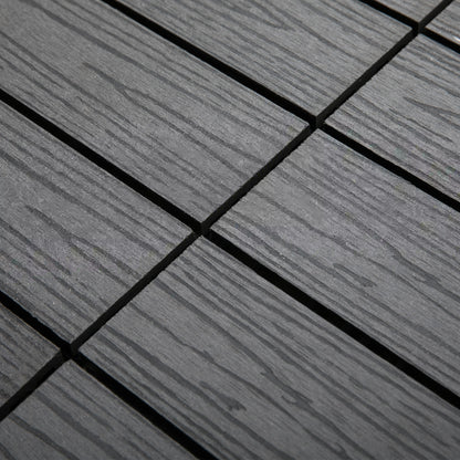 Outdoor Tiles, 11 Pack 12" x 12" WPC Interlocking Deck Tiles Deck Tiles at Gallery Canada