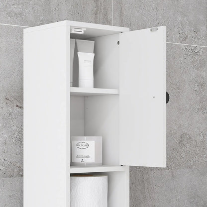 71" Tall Bathroom Storage Cabinet, Adjustable Shelves, 2 Door, White Bathroom Cabinets at Gallery Canada