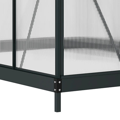 Greenhouse Garden, Outdoor Kit, PC Board Sliding Door, 6.2' x 8.3' x 6.6', Grey Walk In Greenhouses at Gallery Canada