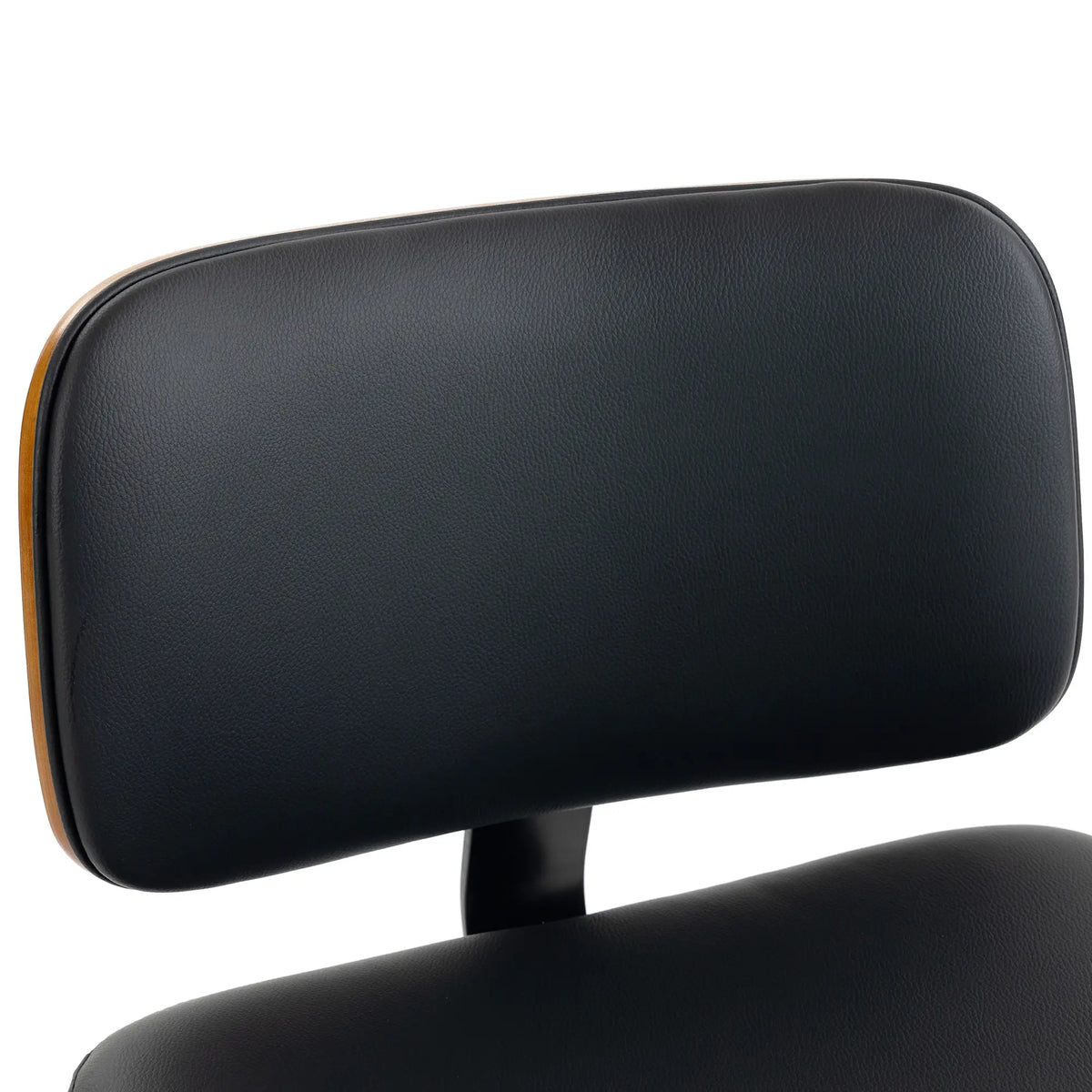 Swivel Bar Stools Set of 2, PU Leather, Black Bar Stools at Gallery Canada