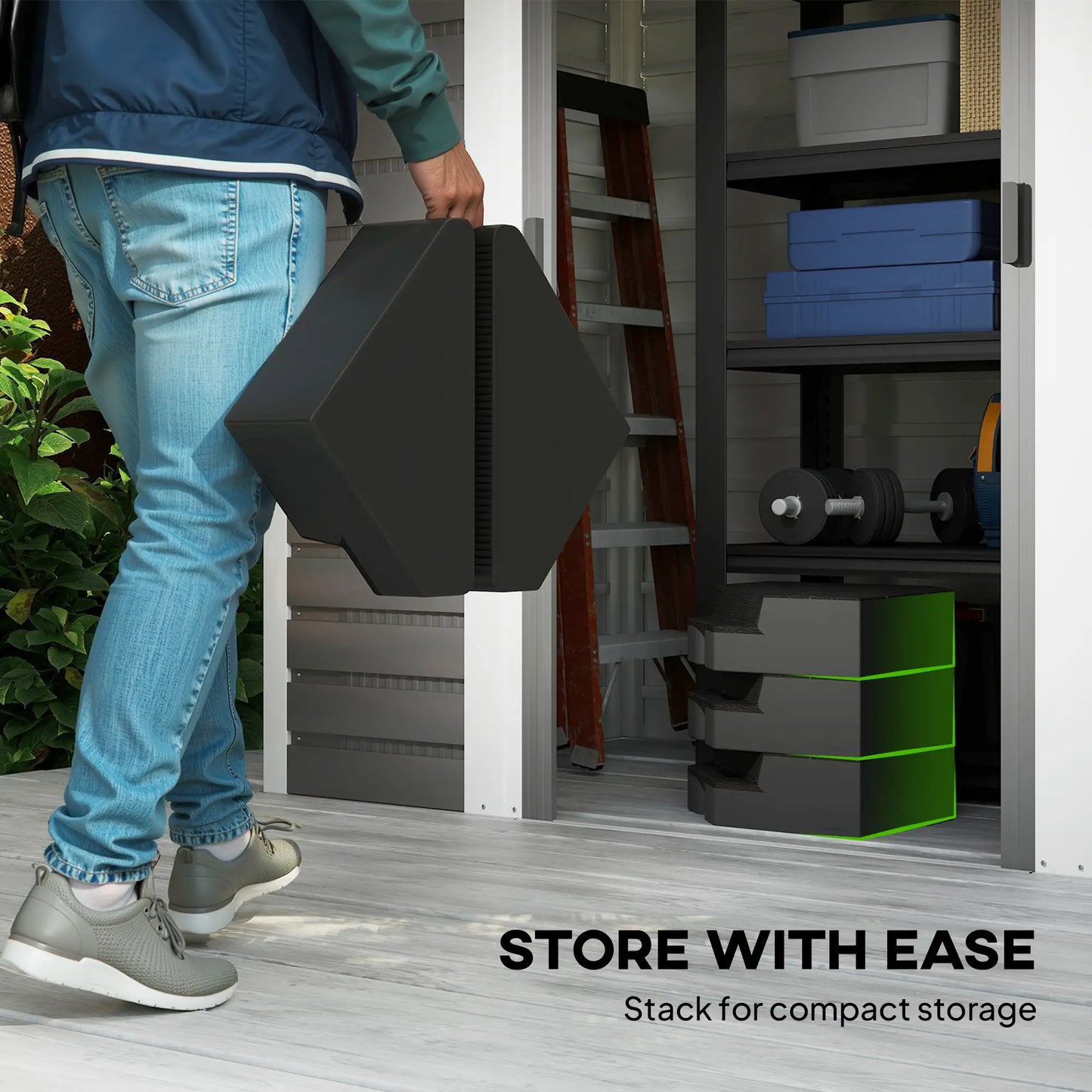 Offset Umbrella Base, 132 lb. Water or 176 lb. Sand Capacity, Black Umbrella Bases at Gallery Canada