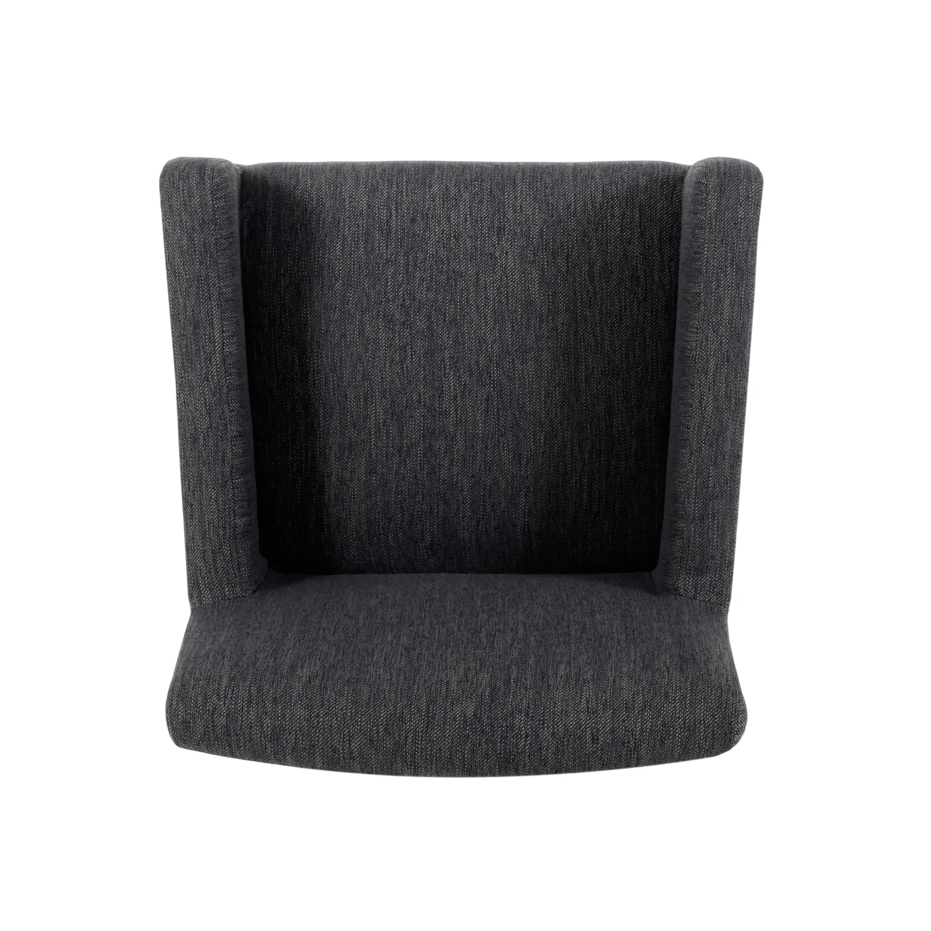 Upholstered Counter Stools, Rubberwood Frame, 24×23×39.5 inch, Charcoal Bar Stools at Gallery Canada