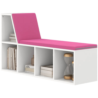 5-Cube Bookshelf with Cushioned Nook, Storage Shelves, Pink Bookshelves & Bookcases at Gallery Canada