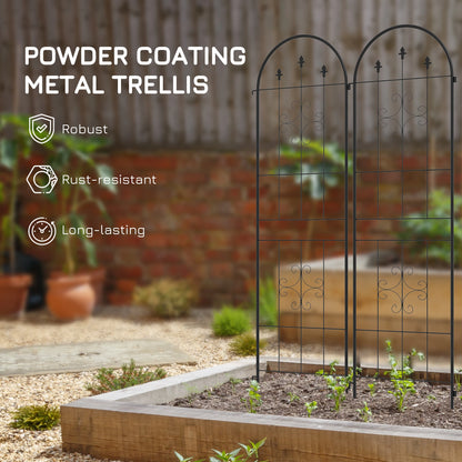 Metal Trellis Set of 6, Garden Climbing Plant Support, Arrow Design Plant Stands at Gallery Canada