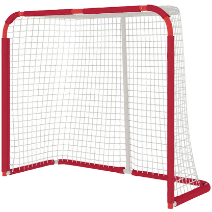 Hockey Net, Steel Frame, PE Mesh, Outdoor Training Equipment Football Red, White at Gallery Canada